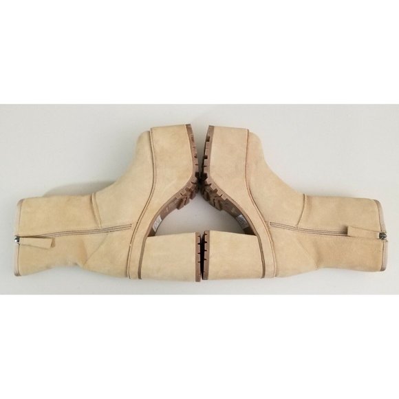 Free People Montreal Platform Boots Tan Suede Size 39 - Picture 4 of 9